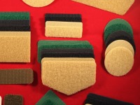 Tan Sew-on VELCRO® Brand Set for Attaching Patches to Scouts BSA Shirts